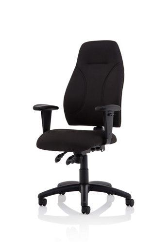Esme Posture Chair wArms Black
