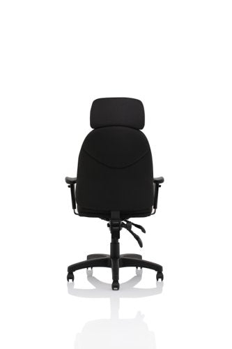 Jet Black Fabric Executive Chair