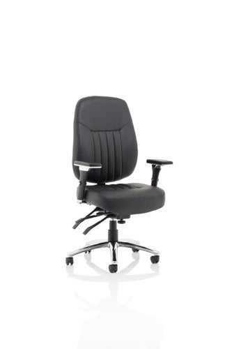 Barcelona Deluxe Op Chair Lea BK