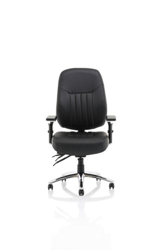 Barcelona Deluxe Op Chair Lea BK