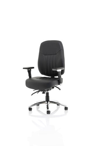 Barcelona Deluxe Op Chair Lea BK