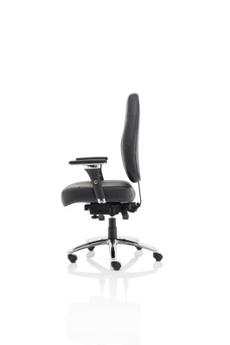 Barcelona Deluxe Op Chair Lea BK