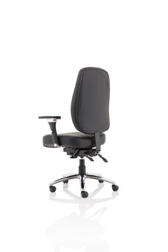 Barcelona Deluxe Op Chair Lea BK