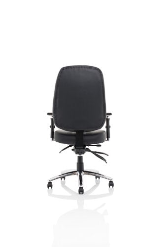 Barcelona Deluxe Op Chair Lea BK