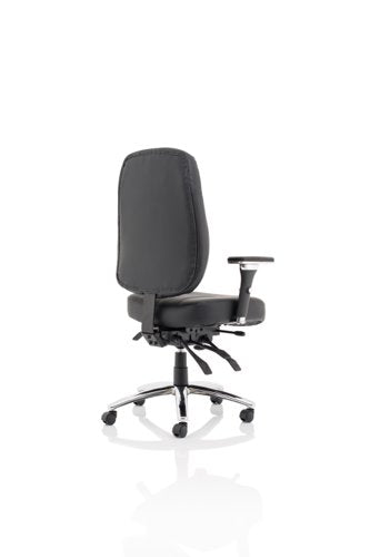 Barcelona Deluxe Op Chair Lea BK
