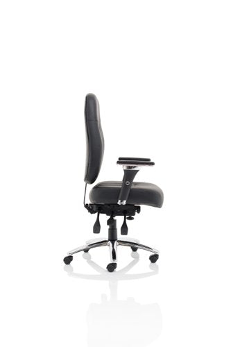 Barcelona Deluxe Op Chair Lea BK