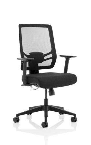 Ergo Twist Fabric Seat Mesh Back BK