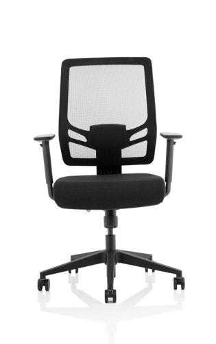 Ergo Twist Fabric Seat Mesh Back BK