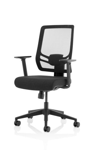 Ergo Twist Fabric Seat Mesh Back BK
