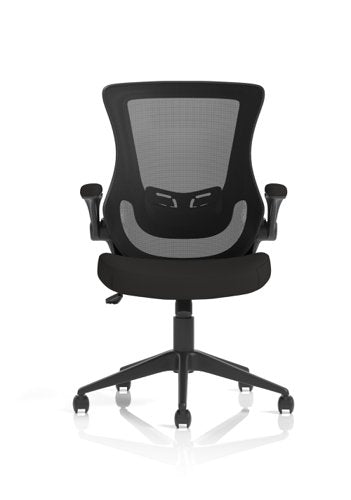 Orbit Mesh Chair Flip Up Arms Black