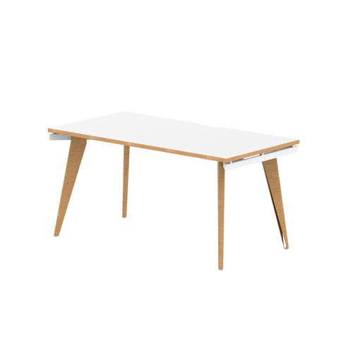 Oslo 1400mm Sing Start Desk WH WH