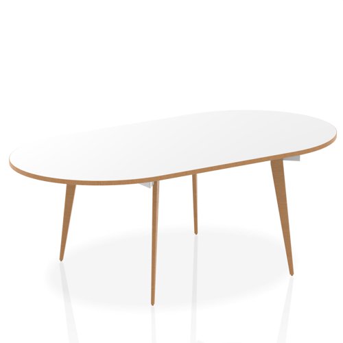 Oslo 2400mm Ov Bdrm Table WH WH