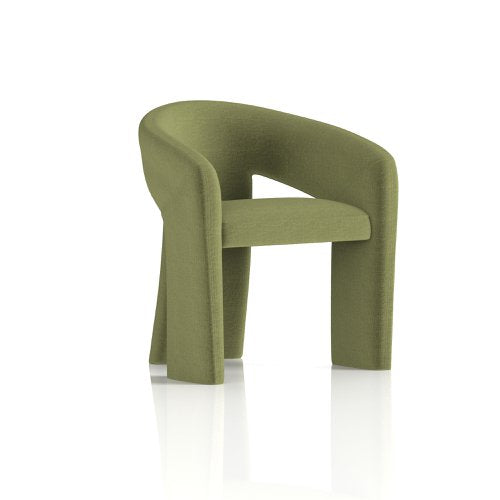 Boho Fabric Armchair Forest Green