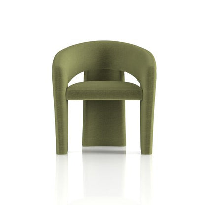 Boho Fabric Armchair Forest Green