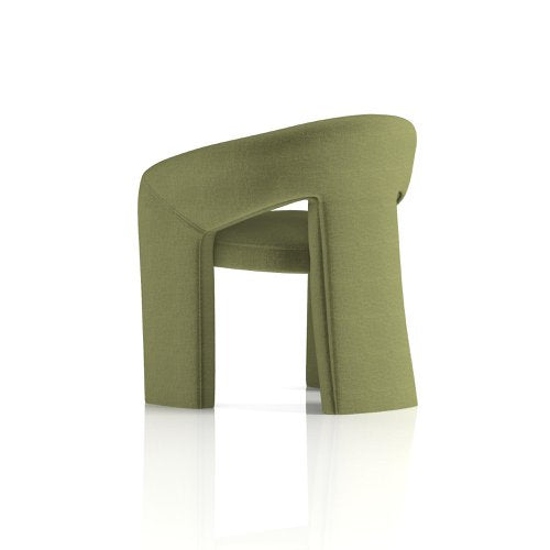 Boho Fabric Armchair Forest Green