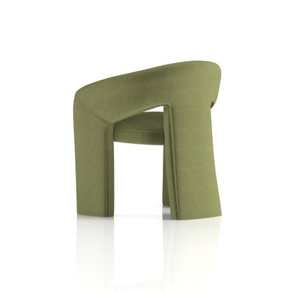 Boho Fabric Armchair Forest Green