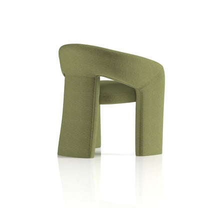 Boho Fabric Armchair Forest Green