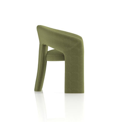Boho Fabric Armchair Forest Green