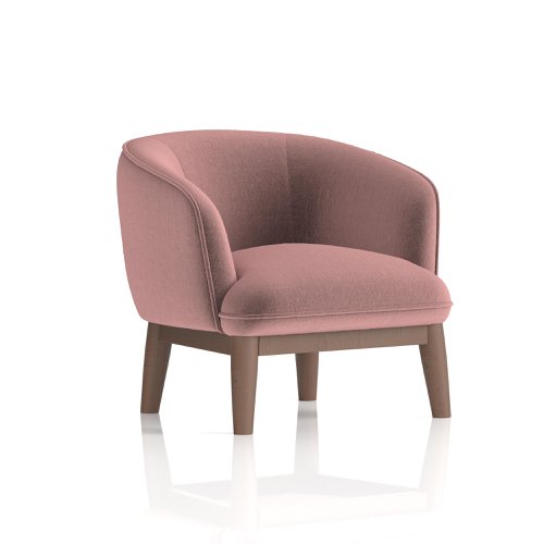 Lulu Fabric Armchair Old Rosa