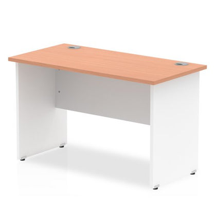 Impulse Desk 1200x600 Panel End BE WH