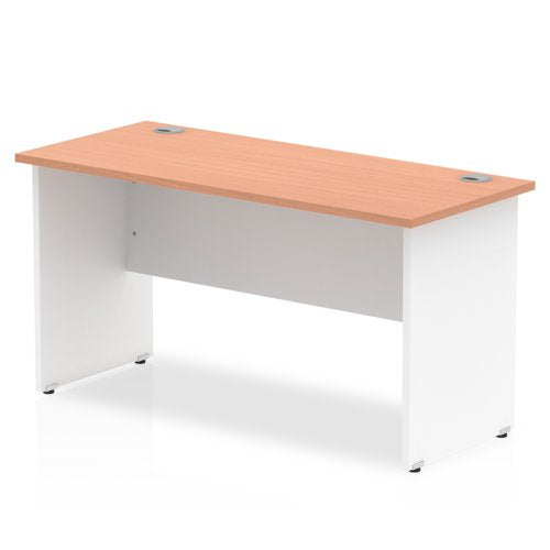 Impulse Desk 1400x600 Panel End BE WH