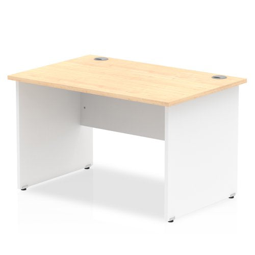 Impulse Desk 1200x800 Panel End MP WH