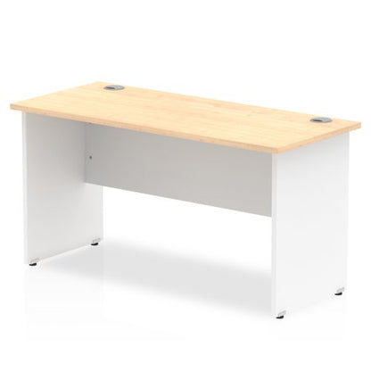 Impulse Desk 1400x600 Panel End MP WH