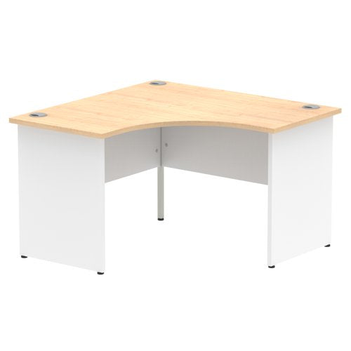 Impulse 1200mm Corner Desk Cbl MP WH