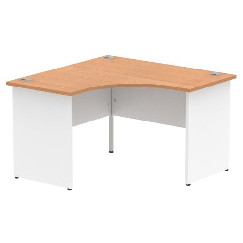 Impulse 1200mm Corner Desk Cbl OK WH