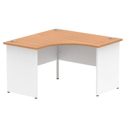 Impulse 1200mm Corner Desk Cbl OK WH